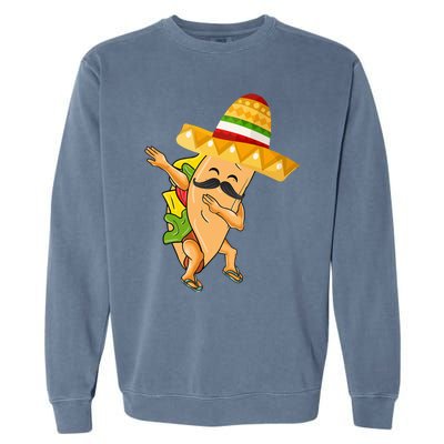 Cinco De Mayo Dabbing Taco Cinco De Mayo Garment-Dyed Sweatshirt