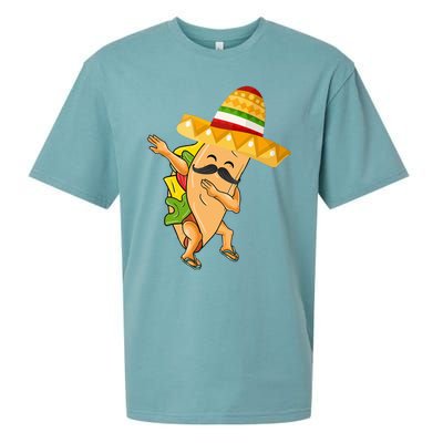 Cinco De Mayo Dabbing Taco Cinco De Mayo Sueded Cloud Jersey T-Shirt