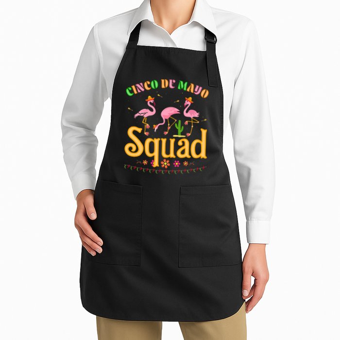 Cinco De Mayo Squad Flamingo Apron
