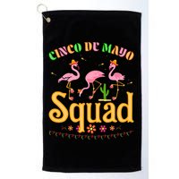 Cinco De Mayo Squad Flamingo Golf Towel