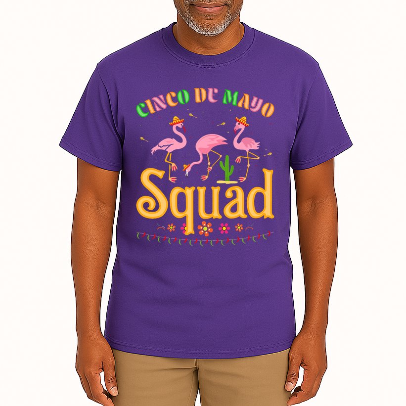 Cinco De Mayo Squad Flamingo Tall T-Shirt