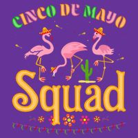 Cinco De Mayo Squad Flamingo Youth Performance Sprint T-Shirt