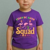 Cinco De Mayo Squad Flamingo Toddler T-Shirt