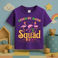 Cinco De Mayo Squad Flamingo Toddler T-Shirt