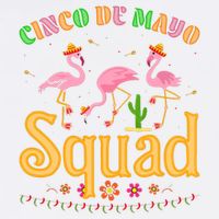 Cinco De Mayo Squad Flamingo Garment-Dyed Sweatshirt