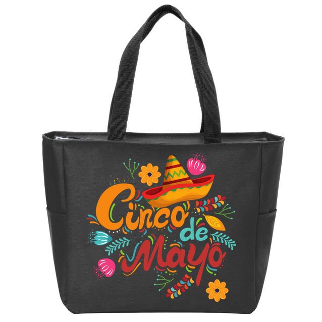 Cinco De Mayo Fiesta Celebration Zip Tote Bag