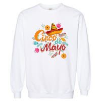 Cinco De Mayo Fiesta Celebration Garment-Dyed Sweatshirt