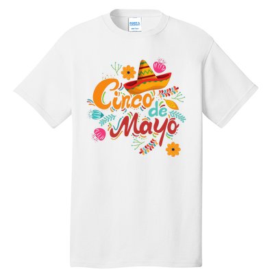 Cinco De Mayo Fiesta Celebration Tall T-Shirt