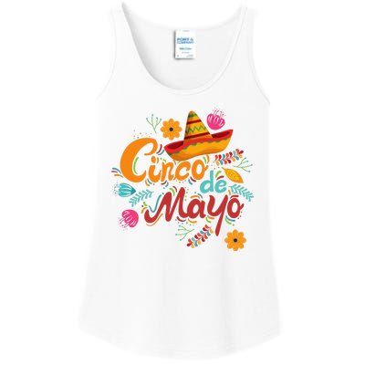 Cinco De Mayo Fiesta Celebration Ladies Essential Tank