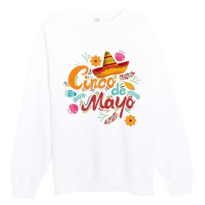 Cinco De Mayo Fiesta Celebration Premium Crewneck Sweatshirt