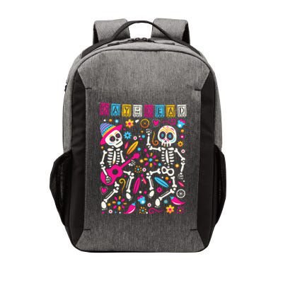 Colorful Dancing Mexican Skeletons Cute Day Of The Dead Vector Backpack