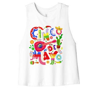 Cinco De Mayo Mexican Fiesta 5 De Mayo Women's Racerback Cropped Tank