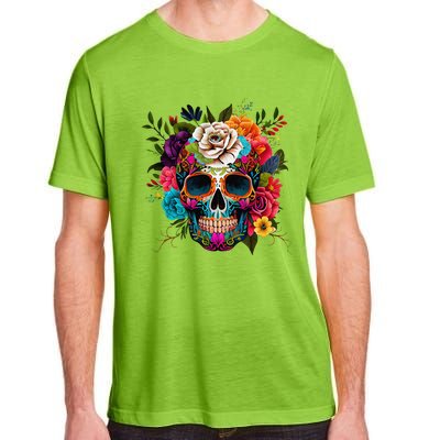 Cinco De Mayo Sugar Skull Day Of The Dead Mexican Fiesta Adult ChromaSoft Performance T-Shirt