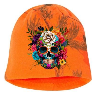 Cinco De Mayo Sugar Skull Day Of The Dead Mexican Fiesta Kati - Camo Knit Beanie