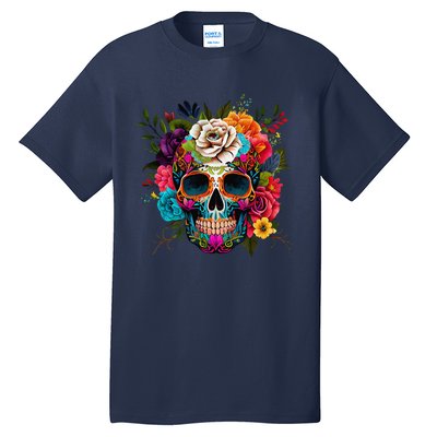 Cinco De Mayo Sugar Skull Day Of The Dead Mexican Fiesta Tall T-Shirt