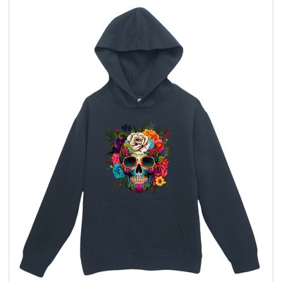 Cinco De Mayo Sugar Skull Day Of The Dead Mexican Fiesta Urban Pullover Hoodie