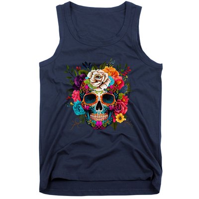 Cinco De Mayo Sugar Skull Day Of The Dead Mexican Fiesta Tank Top