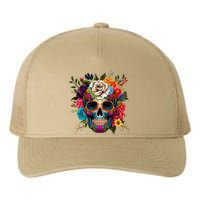 Cinco De Mayo Sugar Skull Day Of The Dead Mexican Fiesta Yupoong Adult 5-Panel Trucker Hat