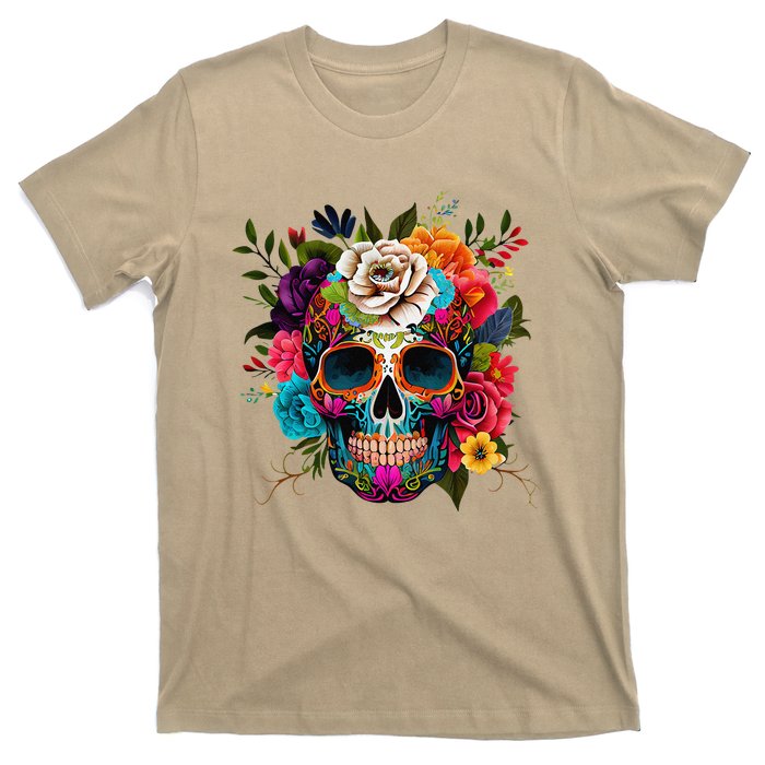 Cinco De Mayo Sugar Skull Day Of The Dead Mexican Fiesta T-Shirt