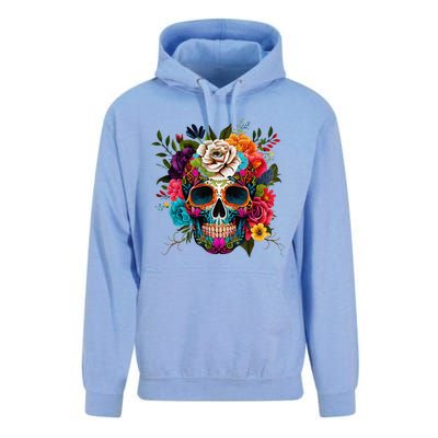 Cinco De Mayo Sugar Skull Day Of The Dead Mexican Fiesta Unisex Surf Hoodie