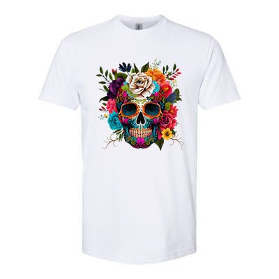 Cinco De Mayo Sugar Skull Day Of The Dead Mexican Fiesta Softstyle CVC T-Shirt