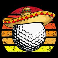 Cinco de Mayo Golf Ball With Sombrero Golfer Mexican Fiesta Impact Tech Backpack