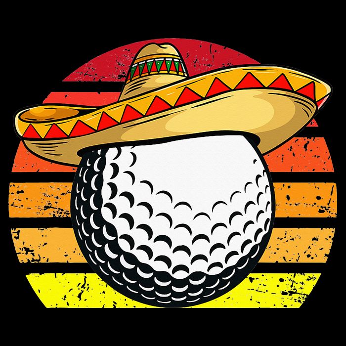 Cinco de Mayo Golf Ball With Sombrero Golfer Mexican Fiesta Impact Tech Backpack