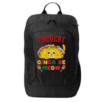 Cinco de Meow taco cat, Mexican Cinco De Mayo Cat Lovers City Backpack