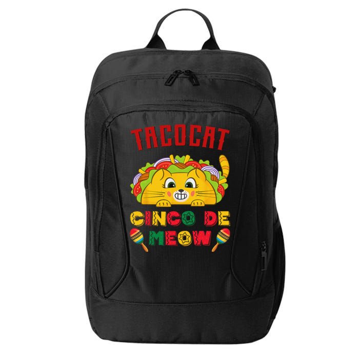 Cinco de Meow taco cat, Mexican Cinco De Mayo Cat Lovers City Backpack