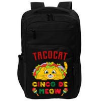 Cinco de Meow taco cat, Mexican Cinco De Mayo Cat Lovers Impact Tech Backpack