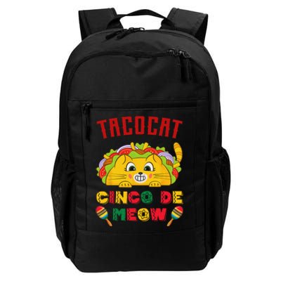 Cinco de Meow taco cat, Mexican Cinco De Mayo Cat Lovers Daily Commute Backpack