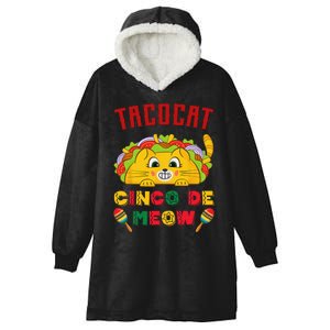 Cinco de Meow taco cat, Mexican Cinco De Mayo Cat Lovers Hooded Wearable Blanket