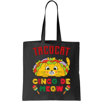 Cinco de Meow taco cat, Mexican Cinco De Mayo Cat Lovers Tote Bag