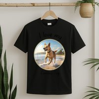 Carolina Dog Matter Dog Running On Beach T-Shirt