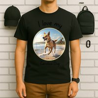 Carolina Dog Matter Dog Running On Beach T-Shirt