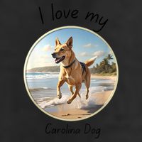 Carolina Dog Matter Dog Running On Beach Golf Towel
