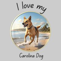 Carolina Dog Matter Dog Running On Beach Youth Performance Sprint T-Shirt