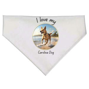 Carolina Dog Matter Dog Running On Beach USA-Made Doggie Bandana