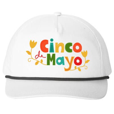 Cinco De Mayo Celebration Snapback Five-Panel Rope Hat