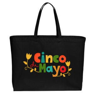 Cinco De Mayo Celebration Cotton Canvas Jumbo Tote