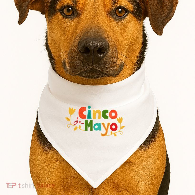 Cinco De Mayo Celebration USA-Made Doggie Bandana