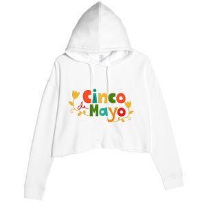 Cinco De Mayo Celebration Crop Fleece Hoodie