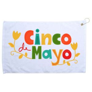 Cinco De Mayo Celebration Grommeted Golf Towel