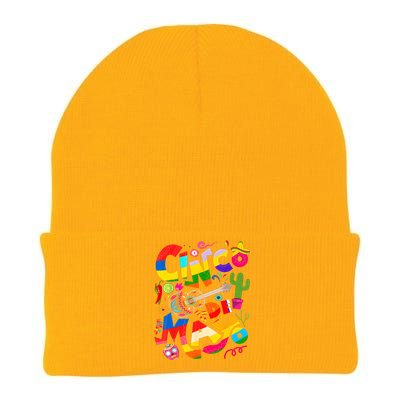 Cinco De Mayo Lets Fiesta Squad 5 De Mayo Mexican Fiesta Knit Cap Winter Beanie