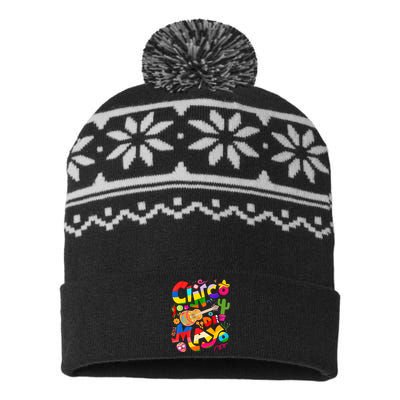 Cinco De Mayo Lets Fiesta Squad 5 De Mayo Mexican Fiesta USA-Made Snowflake Beanie