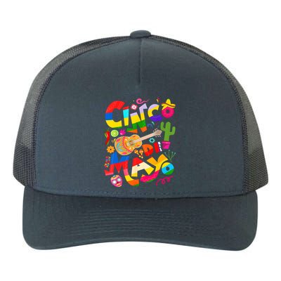 Cinco De Mayo Lets Fiesta Squad 5 De Mayo Mexican Fiesta Yupoong Adult 5-Panel Trucker Hat