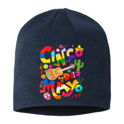 Cinco De Mayo Lets Fiesta Squad 5 De Mayo Mexican Fiesta Sustainable Beanie