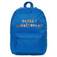 Cute Dogs Merry Christmas Funny Pets Xmas Merry Christmas Cute Gift 16 in Basic Backpack