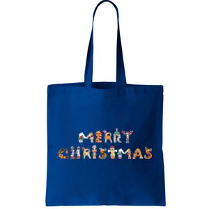 Cute Dogs Merry Christmas Funny Pets Xmas Merry Christmas Cute Gift Tote Bag