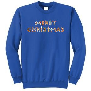 Cute Dogs Merry Christmas Funny Pets Xmas Merry Christmas Cute Gift Tall Sweatshirt